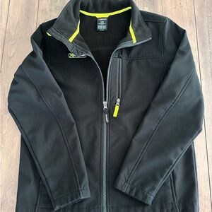 Kids Black Jacket with Yellow Trim